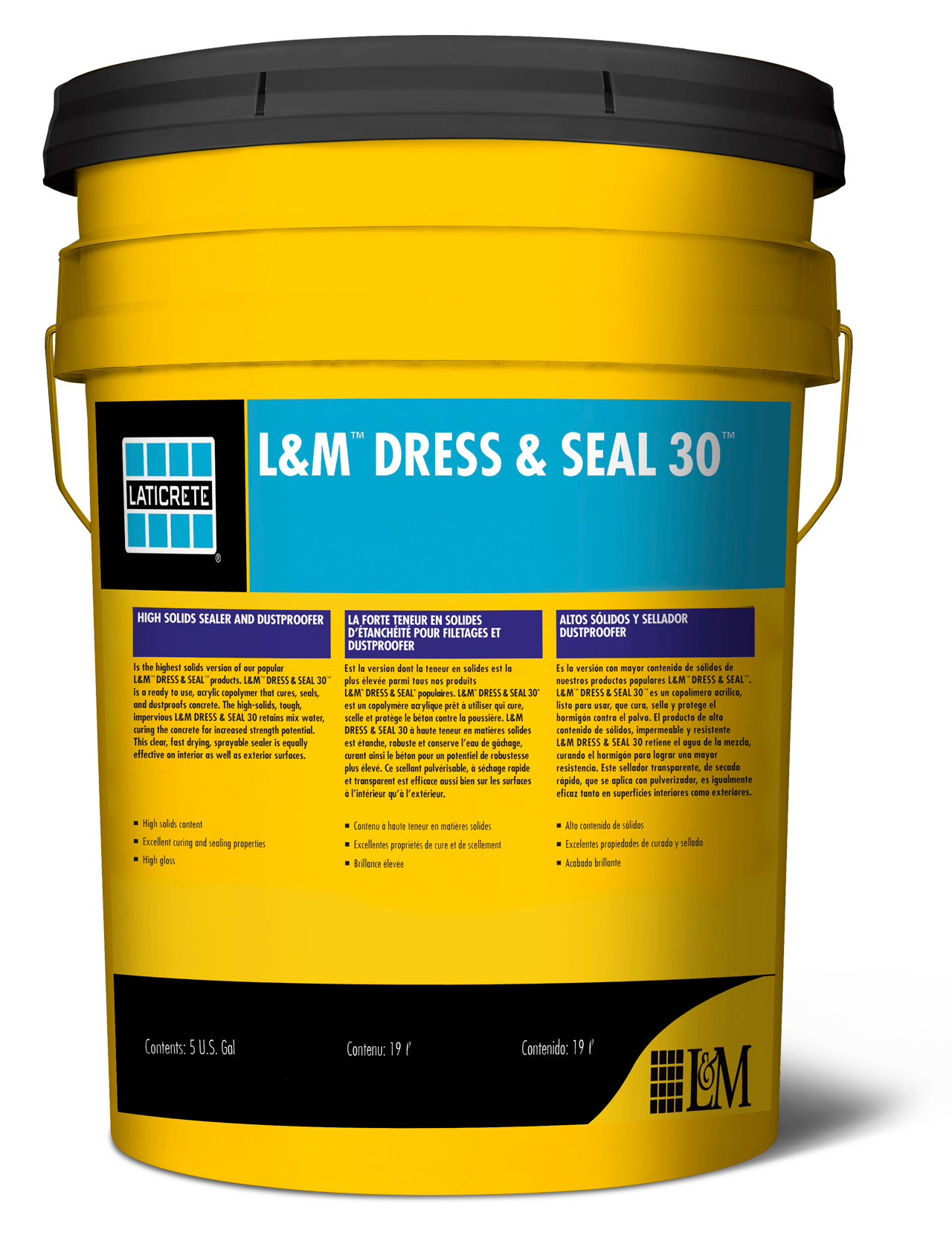 L&M DRESS & SEAL 30, High Solids Interior & Exterior Concrete Sealer