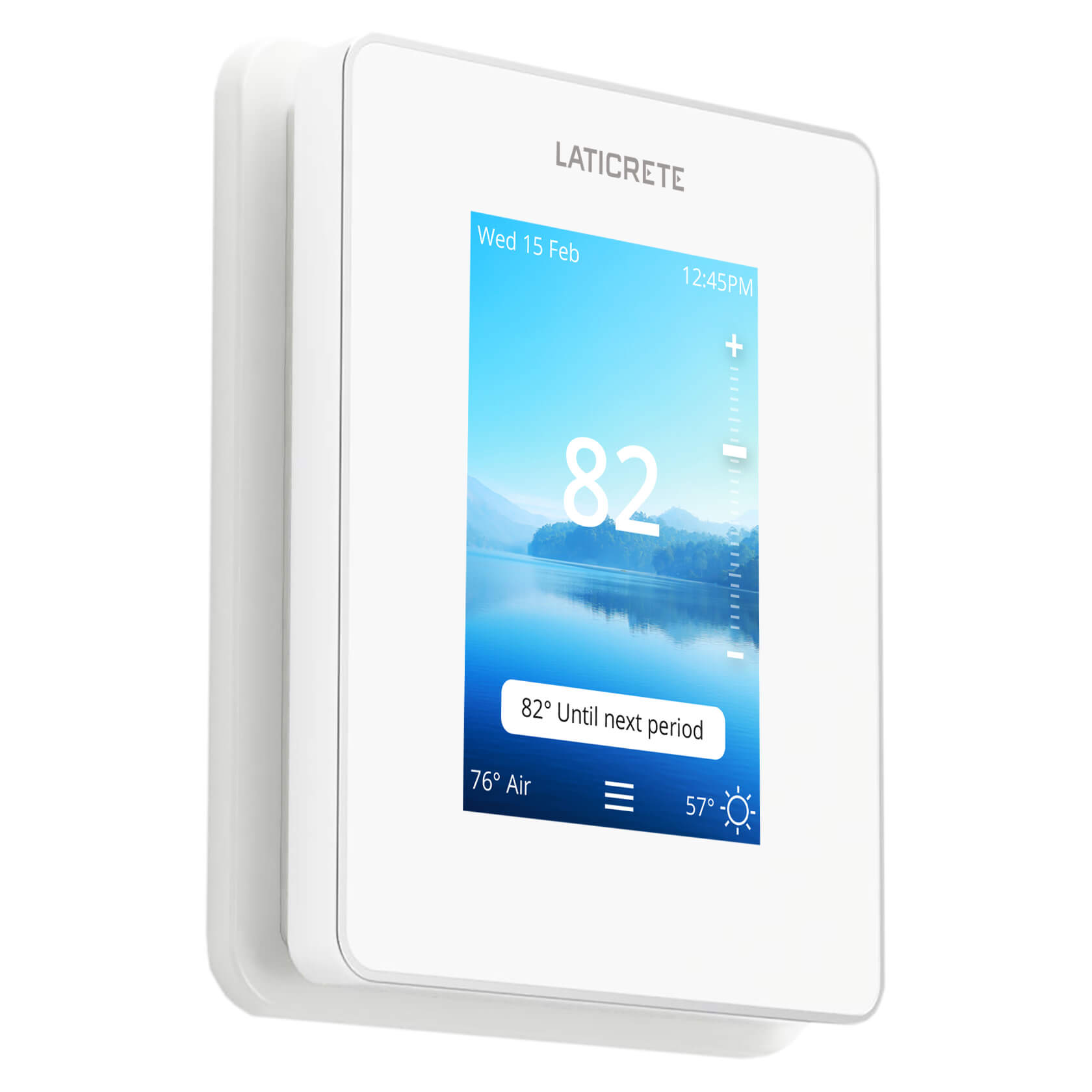 Install a touch screen thermostat for your radiant system