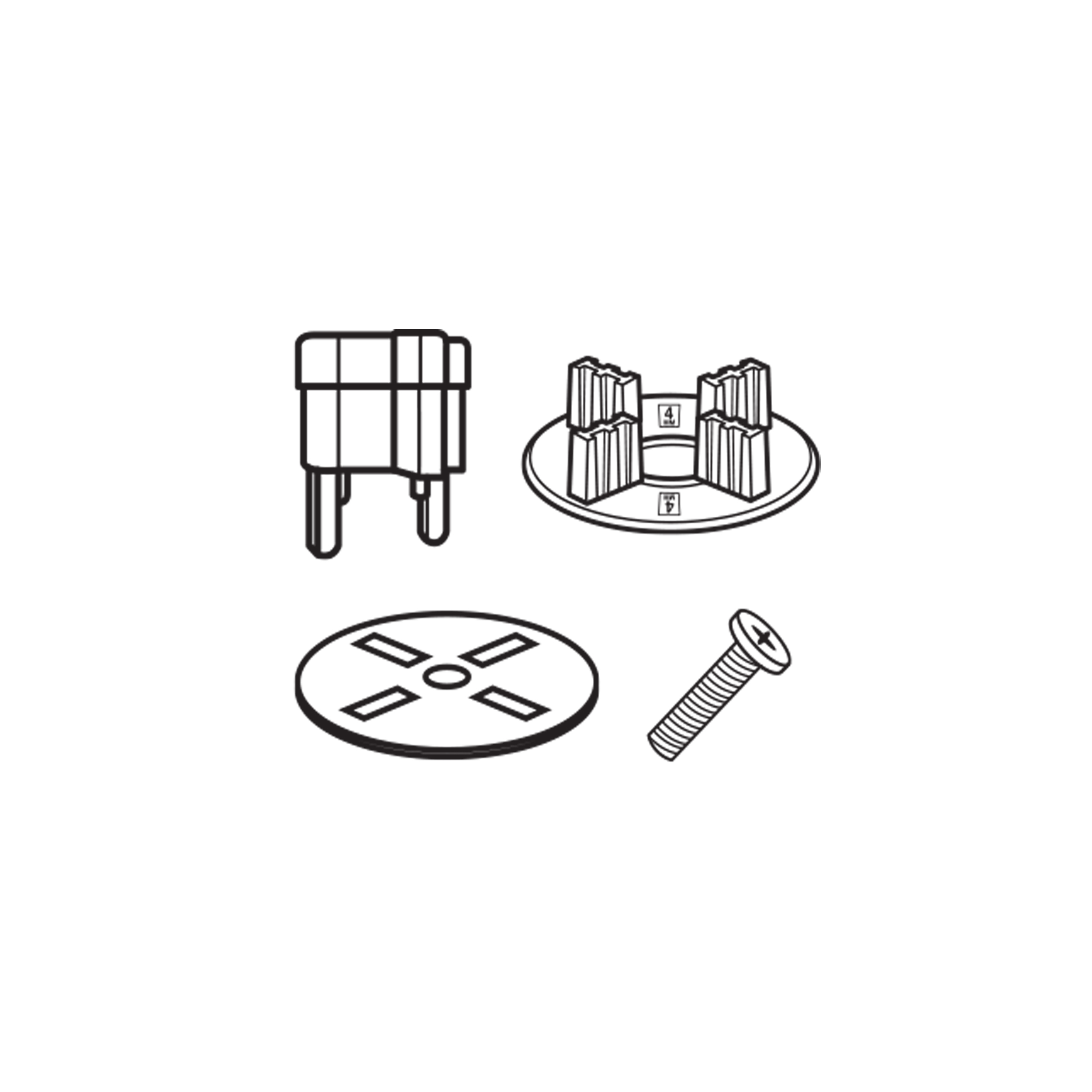 NXT® Pedestal Support Tray Fastening Kit