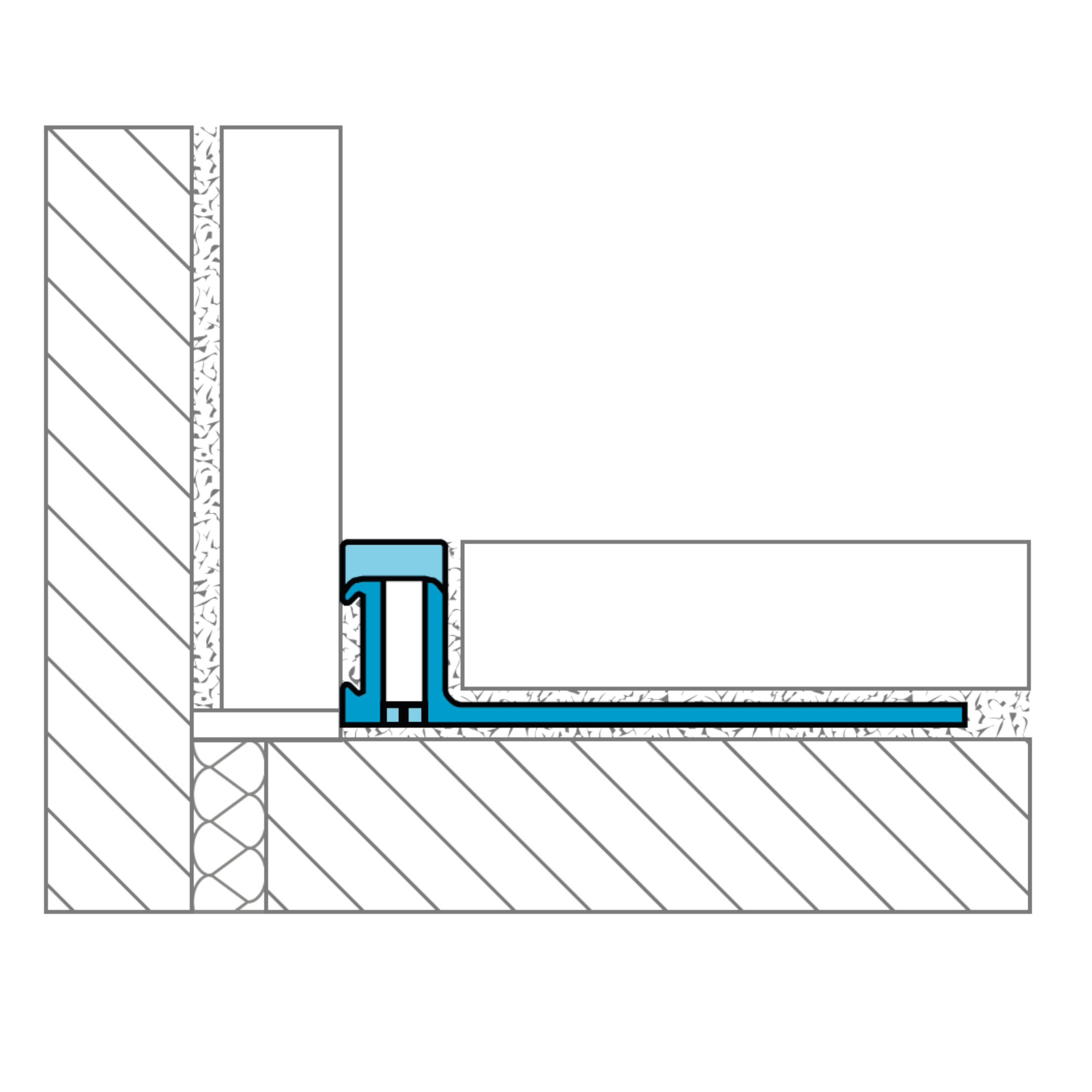 Joint adhésif en caoutchouc profilé P brun 9 mm x 6 m CONFORTEX