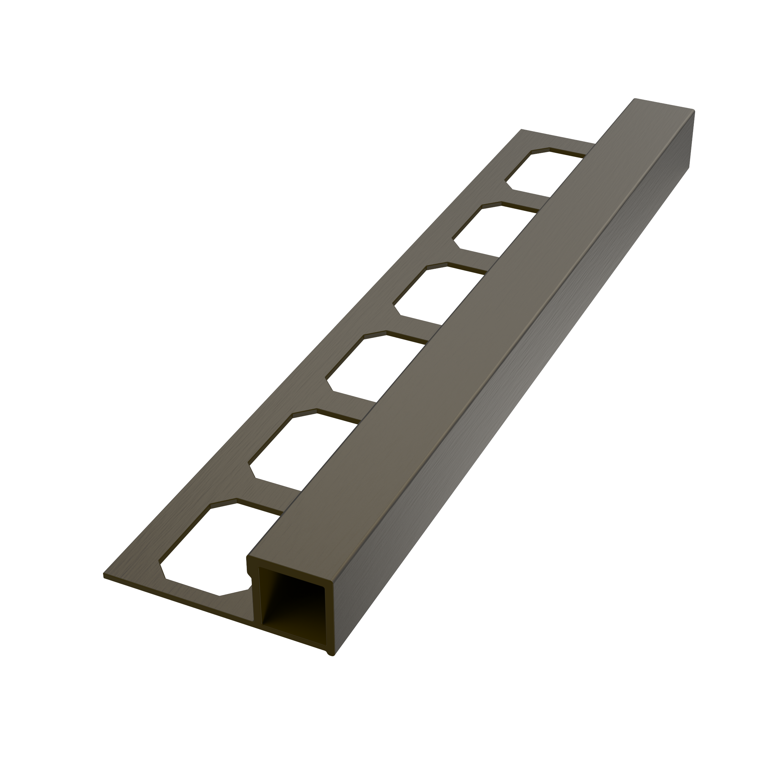 Perfil de borde cuadrado de aluminio anodizado (SQ2)​​​​​​​